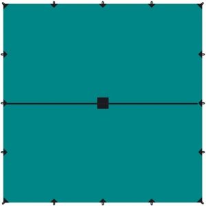 Tramp Тент 6 x 6 м (укрывной) зеленый цвет